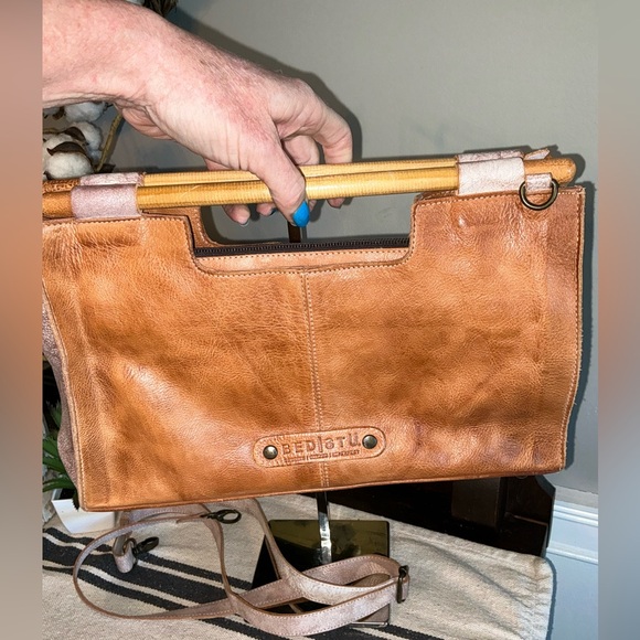 Bed Stu Tan and Pink Shoulder Bag - Picture 4 of 15